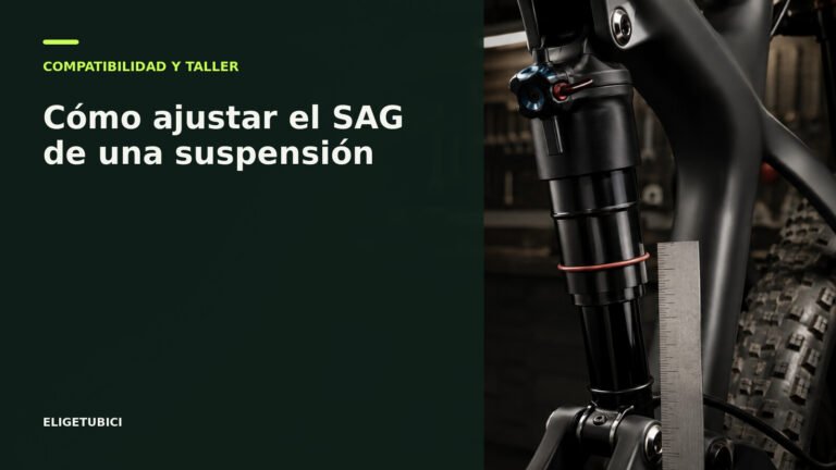 Medición del SAG en el amortiguador de una bicicleta de montaña