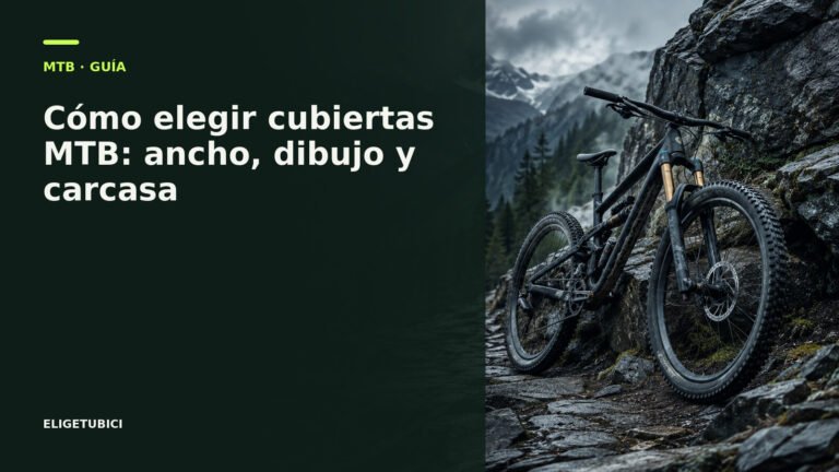Cubiertas MTB mostrando ancho dibujo y carcasa