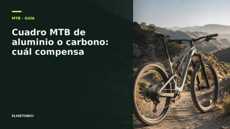 Cuadros MTB de aluminio y carbono comparados