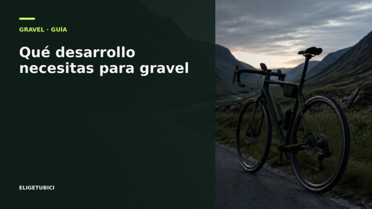 Plato y cassette de una bicicleta gravel para elegir desarrollo