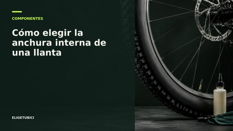 Sección de una cubierta sobre llantas de distinta anchura interna