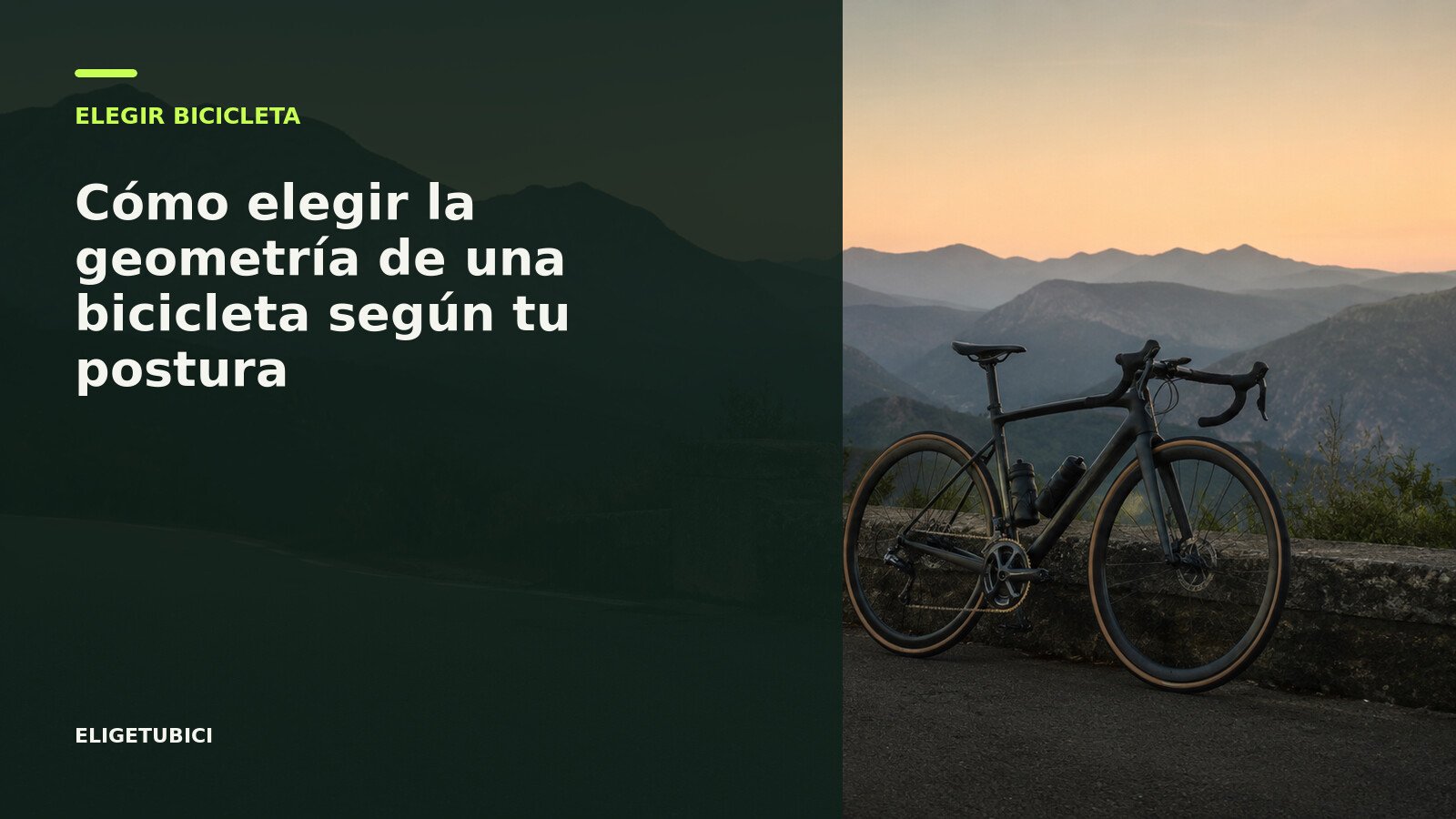 Bicicletas de distintas geometrías preparadas para comparar postura