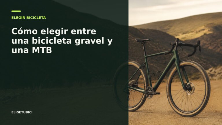 Bicicleta gravel y bicicleta de montaña en una pista forestal