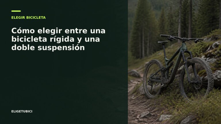 Bicicleta de montaña rígida y bicicleta de doble suspensión