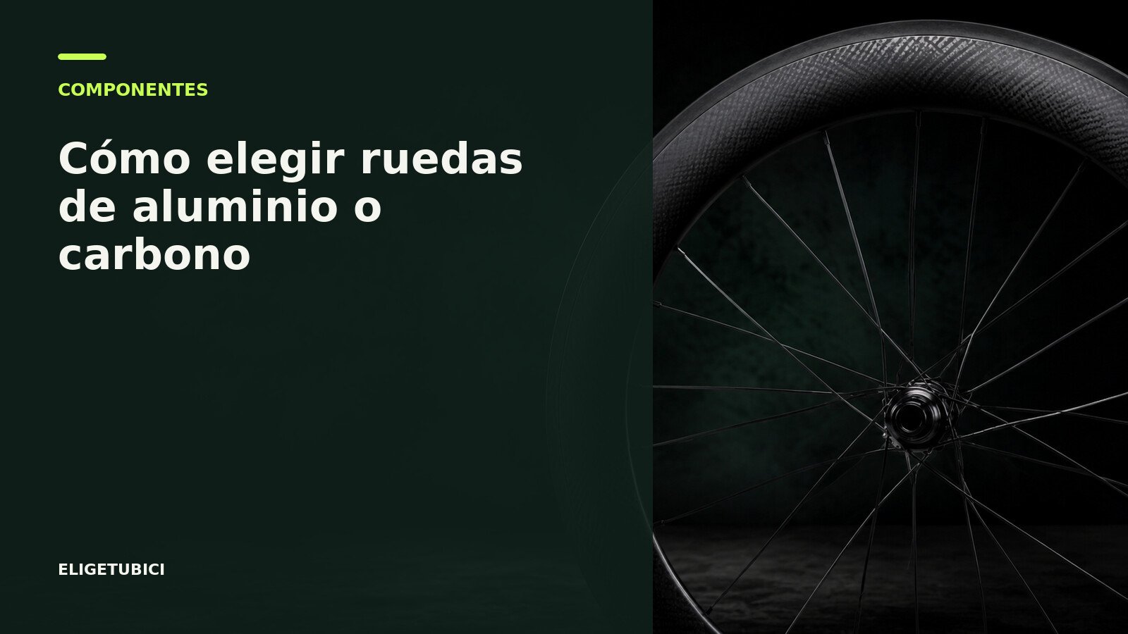 Ruedas de bicicleta con llantas de aluminio y carbono