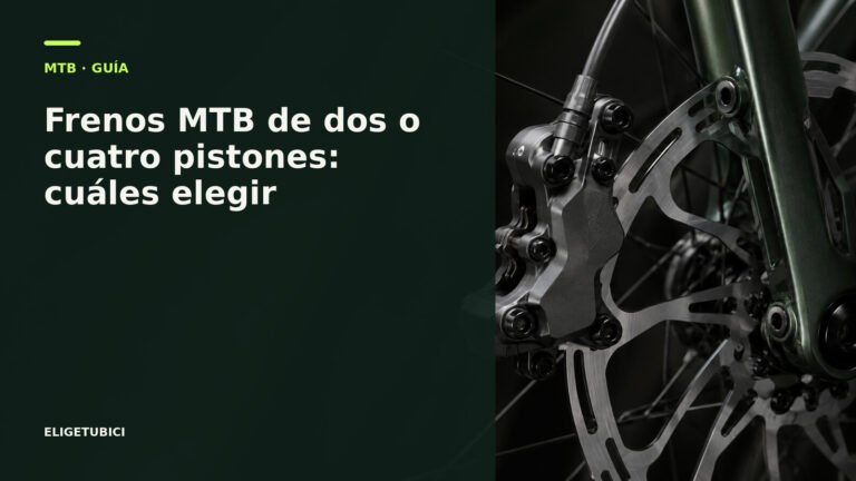 Pinzas de freno MTB de dos y cuatro pistones comparadas