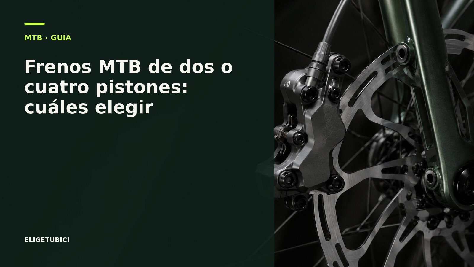 Pinzas de freno MTB de dos y cuatro pistones comparadas