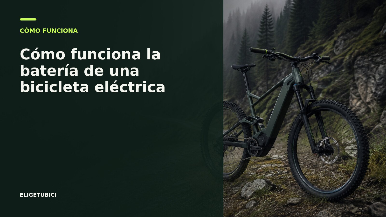 Batería integrada y cargador de una bicicleta eléctrica