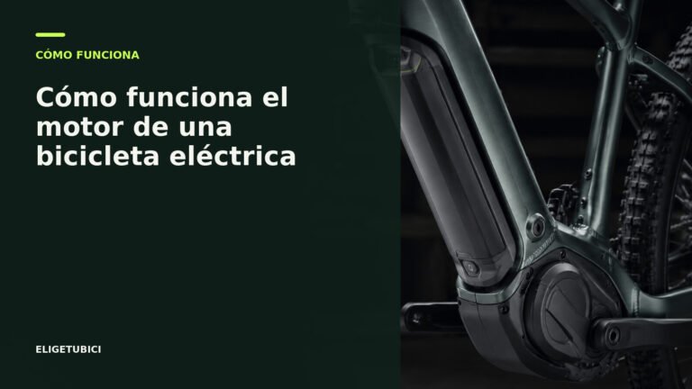 Detalle de un motor central de bicicleta eléctrica
