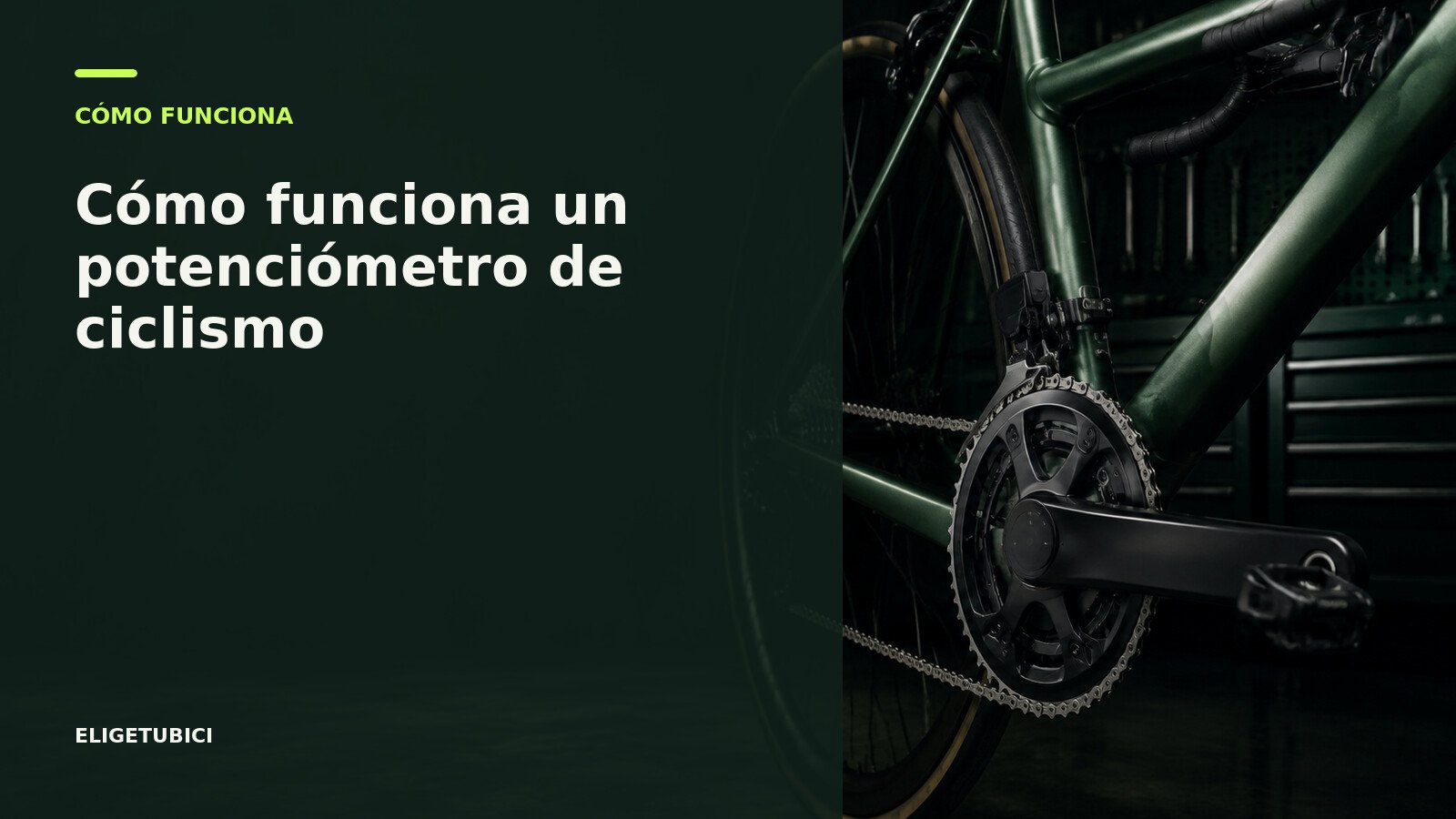 Potenciómetro de ciclismo instalado en una biela y conectado a un GPS