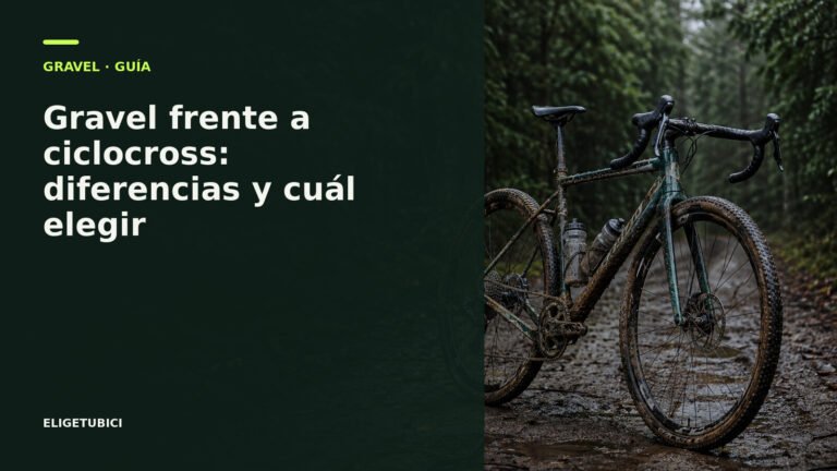 Bicicleta gravel comparada con una bicicleta de ciclocross