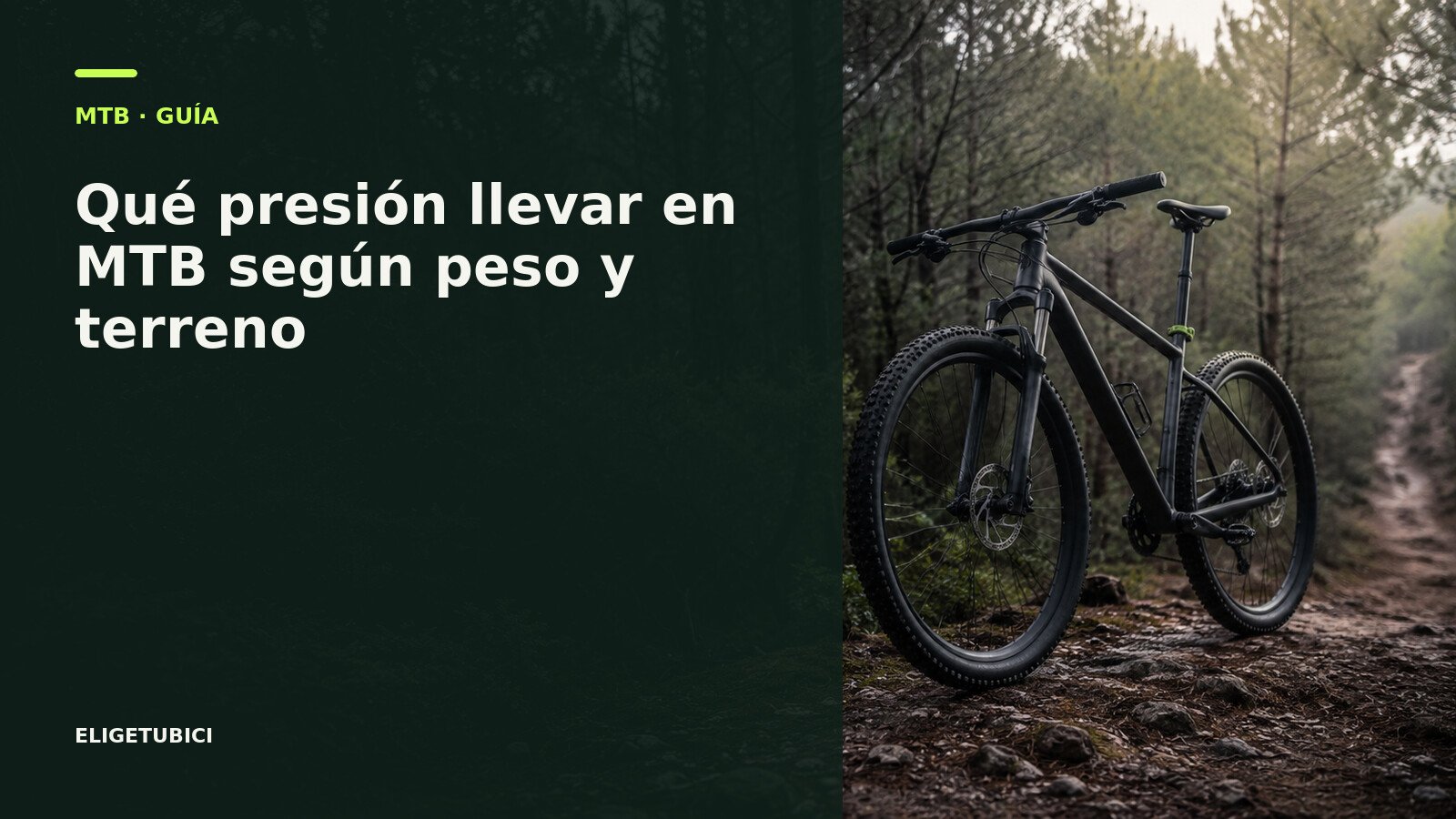 Ajuste de presión de una cubierta MTB con manómetro