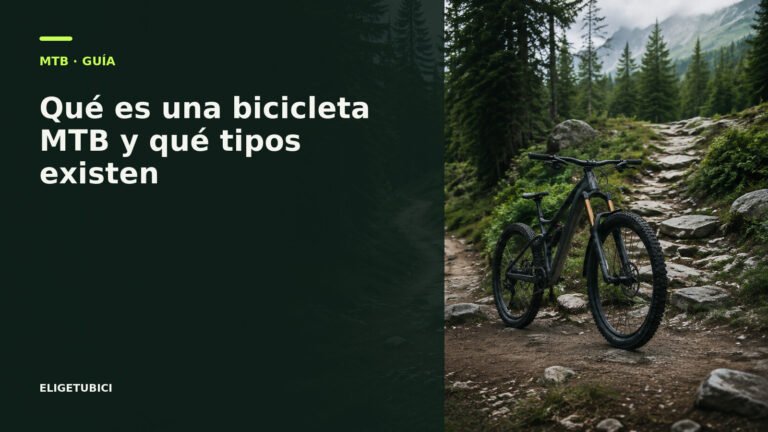 Tipos de bicicleta MTB desde cross country hasta enduro