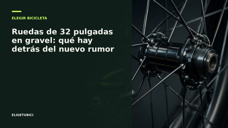 Bicicleta gravel de competición con ruedas de 32 pulgadas sobre una pista rápida