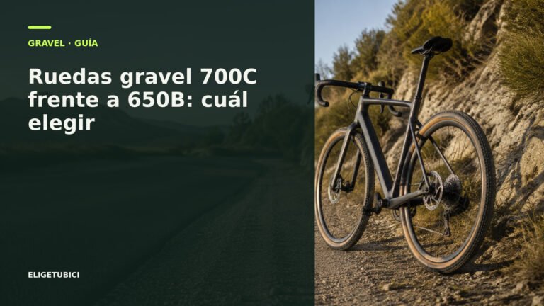 Ruedas de gravel 700C y 650B comparadas