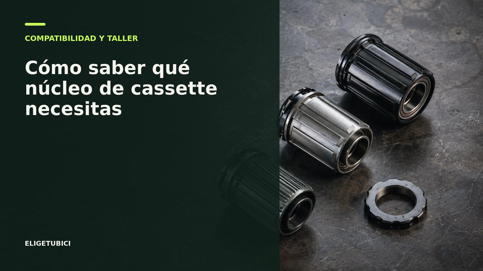 Núcleos de cassette HG, XD, XDR y Micro Spline comparados