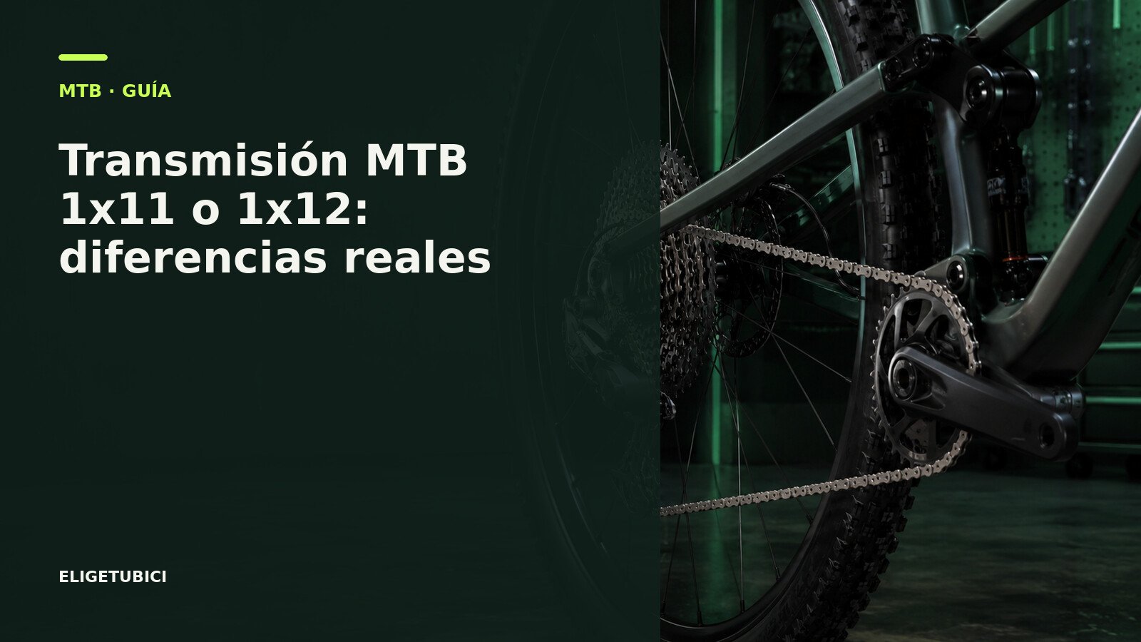 Cassettes MTB de transmisiones 1x11 y 1x12 comparados